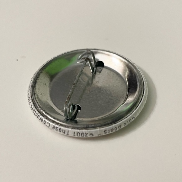 Vintage 2001 Care Bears Grumpy Bear Button Pin - Picture 6 of 9